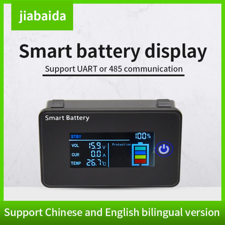 JBD Smart-BMS Bluetooth LCD-Display – 8–90 V, IP54, 50x30 Mm – Für Elektrofahrzeuge, Batterie-Monitor Mit Drahtloser Kommunikation
