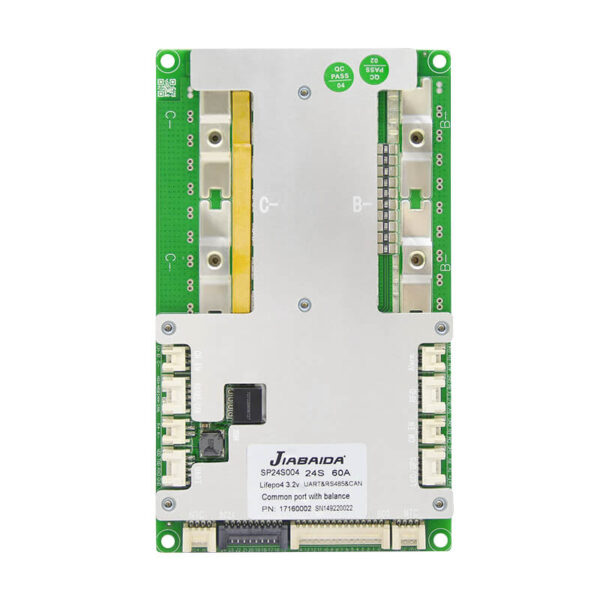 Jiabaida 8-24S JBD-SP24S004 Smart BMS Support UART+485+CAN Communication 40A-200A 24V-76V LiFePO4 LFP External Bluetooth Xiaoxiang App available (2)